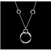 Image 2 : 1.01 ctw Diamond Necklace - 14KT White Gold