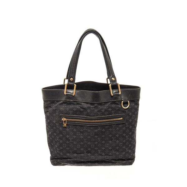 Louis Vuitton Black Monogram Lucille GM Shoulder Bag