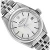 Image 1 : Rolex Ladies Stainless Steel Silver Index Smooth Bezel Date Watch 26MM With Role