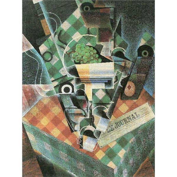 Juan Gris - Still Life With Checked Tablecloth