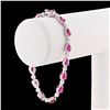 Image 3 : 7.93 ctw Ruby and 1.93 ctw Diamond Platinum Bracelet