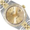 Image 1 : Rolex 36MM 2Tone 18K Yellow Gold Diamond Bezel Datejust With Rolex Box