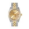 Image 2 : Rolex 36MM 2Tone 18K Yellow Gold Diamond Bezel Datejust With Rolex Box