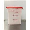 Image 3 : 7.5qt Cambro White Food Storage Containers With Lids - Lot of 8 (16 pieces)