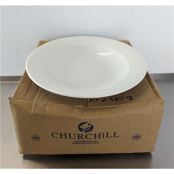 12" White Pasta Plates - Lot of 12