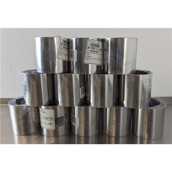 3" x 3" Stainless Steel Rings - Lot of 12