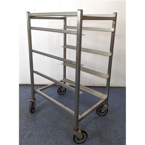 Aluminum Full Size Bun Pan Rack On Wheels