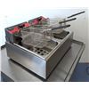 Image 1 : Dual 7L Countertop Fryer, 110V, Omcan 34868