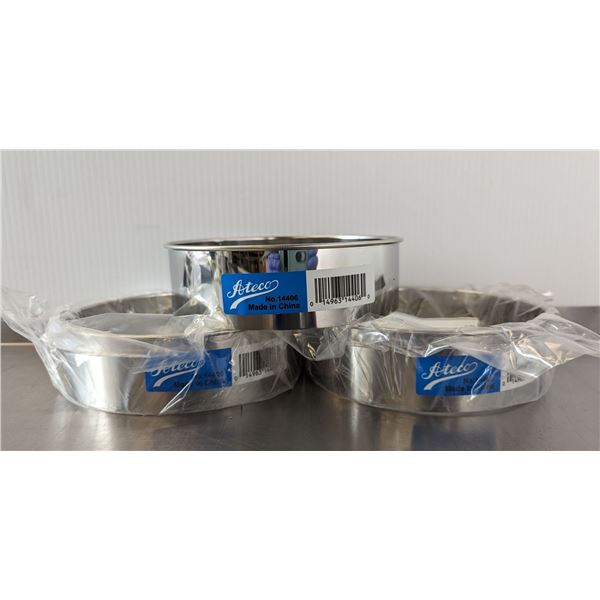 6" Large Round Cookie Cutters - Lot of 3