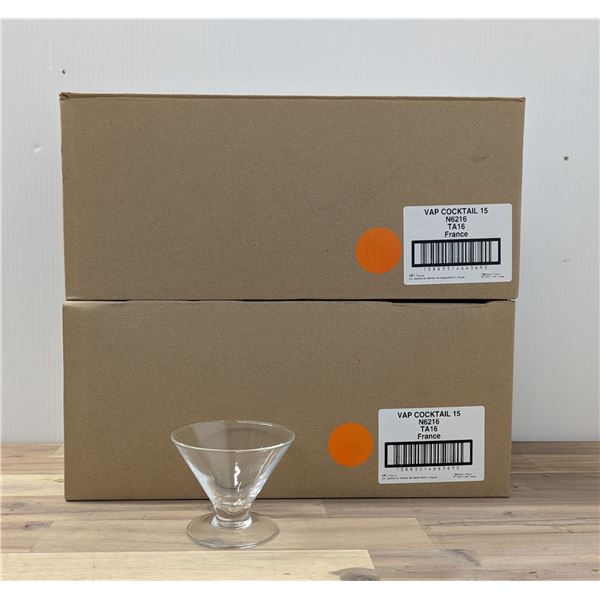 Kyoto 5oz Footed Martini Glasses, Arcoroc N6216 - Lot of 36 (2 Cases)