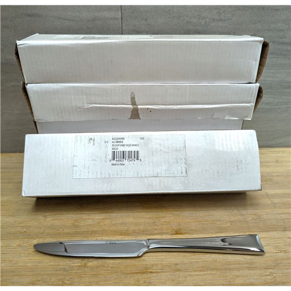 Alessandria Dessert Knives, Sola MB205 - Lot of 60 (5 boxes)