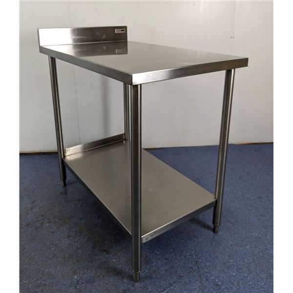 Pacific 24" x 40" Stainless Steel Work Table With Backsplash