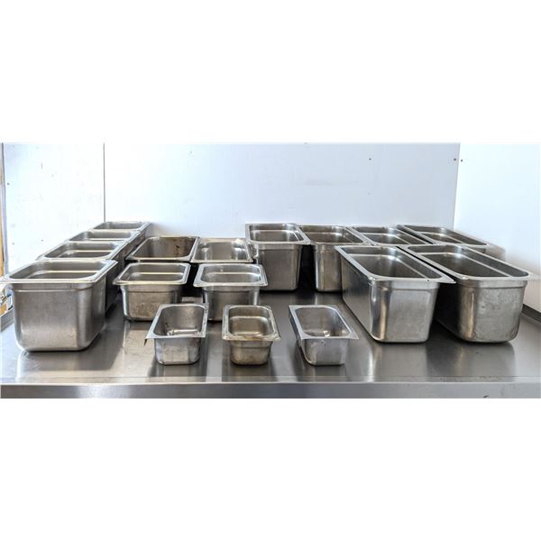 Various Sizes of Stainless Steel Inserts - Lot of 17pcs