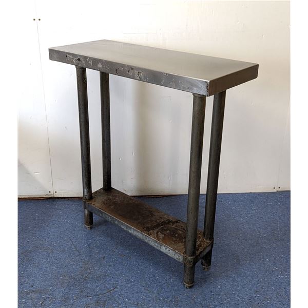 30" x 12" x 34-1/2" Stainless Steel Work Table