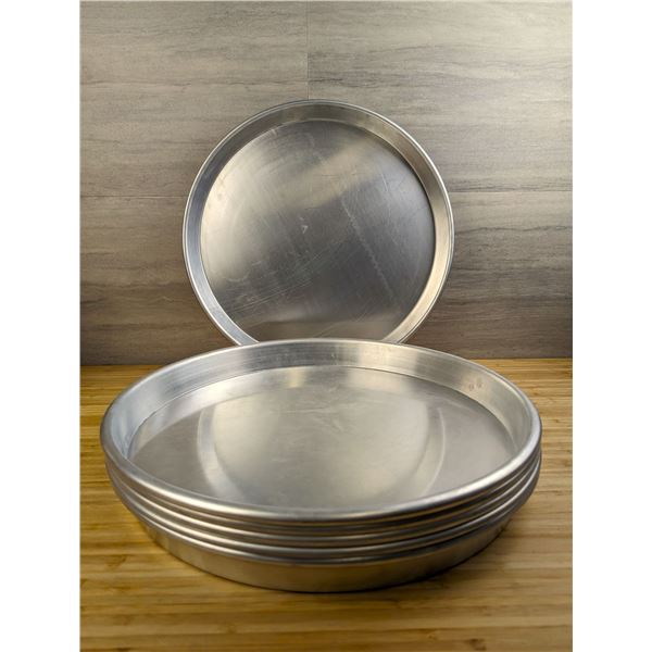 15" Aluminum Pizza Pans 1.5" Deep - Lot of 6