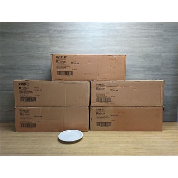 6" Double Well Saucers - Lot of 180 (5 Cases)