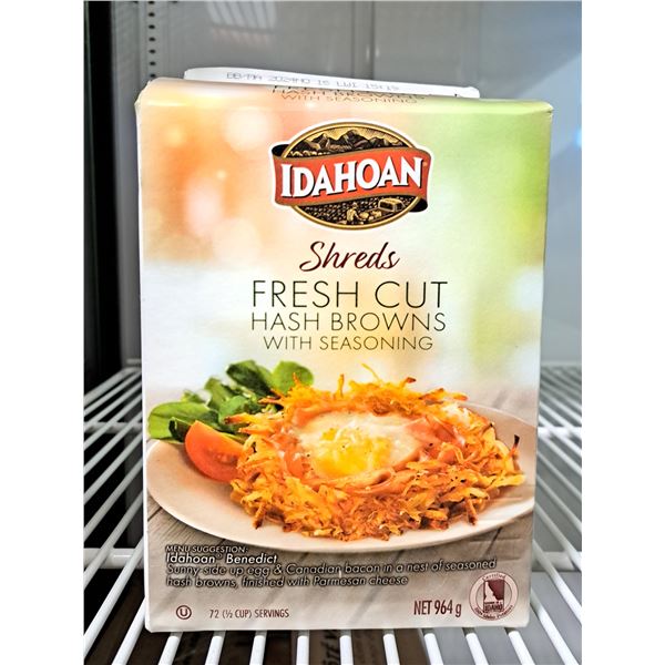 Idahoan Shreds Fresh Cut Hash Browns with Seasoning 964g - Lot of 6