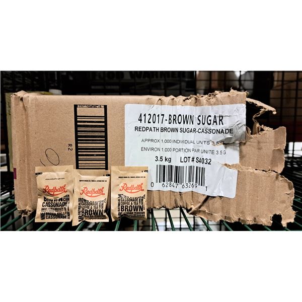 Redpath Individual Brown Sugar 3.5g - Approx 1000 ( 1 case )
