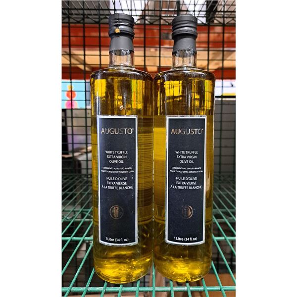 Augusto White Truffle Extra Virgin Olive Oil 1L - Lot of 2