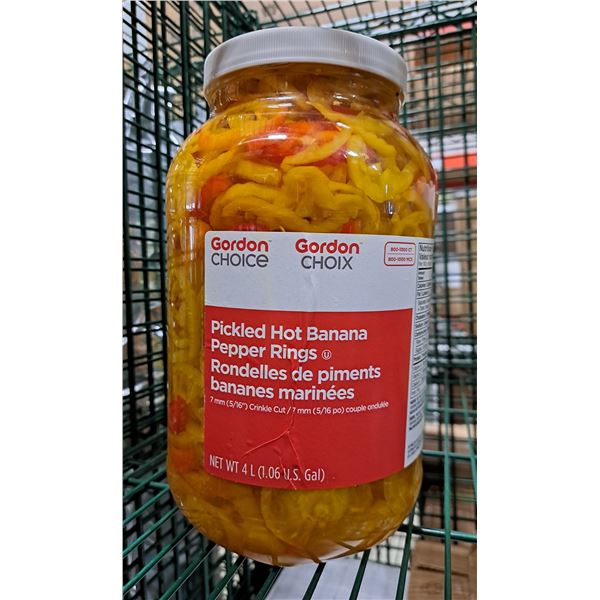 Gordon Pickled Hot Banana Pepper Ring 4L