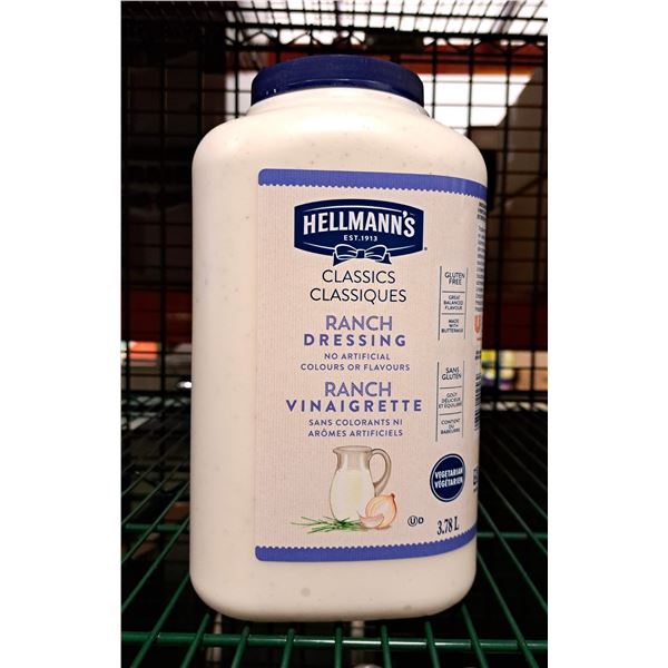 Hellmann's Ranch Dressing 3.78L - Lot of 2