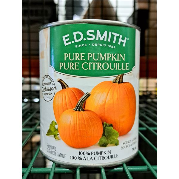 E.D. Smith Pure Pumpkin 796mL - Lot of 12