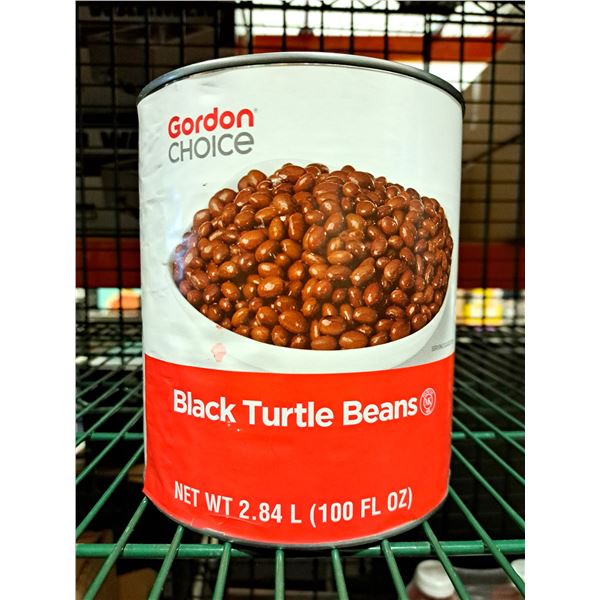 Gordon Choice Black Turtle Beans 2.84L - Lot of 6