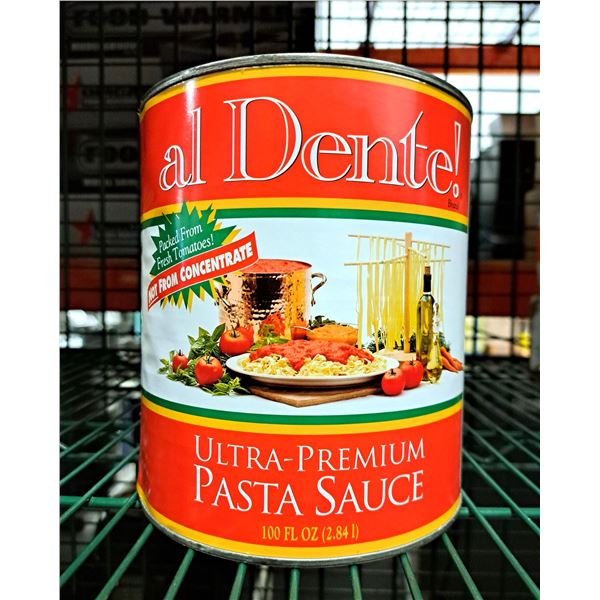 al Dente! Ultra-premium Past Sauce 2.84L Lot of 5