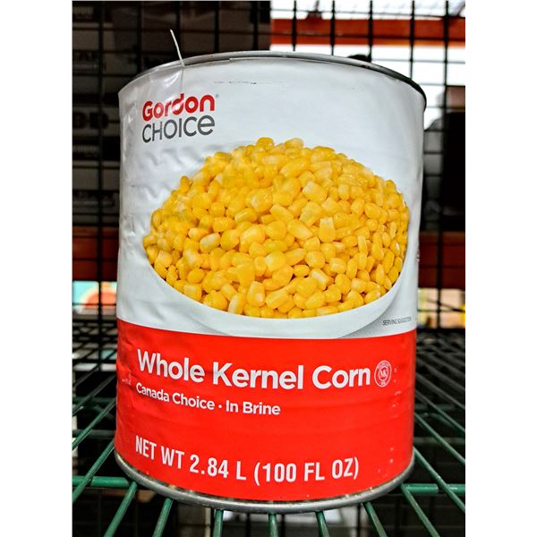 Gordon Choice Whole Kernel corn 2.84L - Lot of 6
