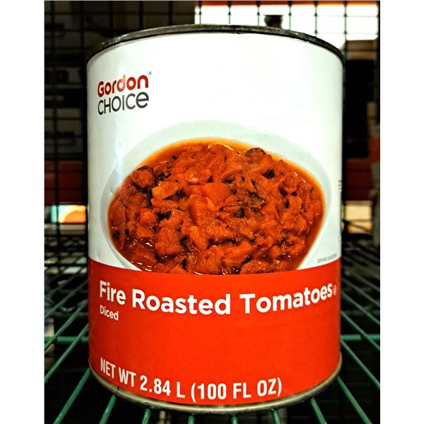 Gordon Choice Fire Roasted Tomatoes 2.84L - Lot of 3