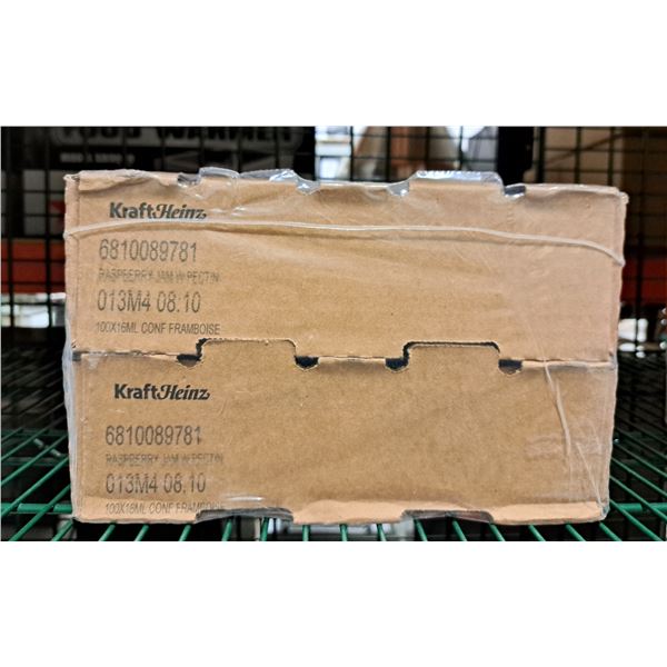 Kraft Heinz Raspberry Jam with Pectin 16mL - Lot of 200 ( 2 cases )