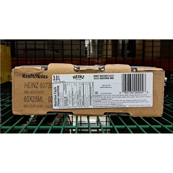 Kraft Heinz Honey Mustard Sauce 25mL - Lot of 60 ( 1 case )