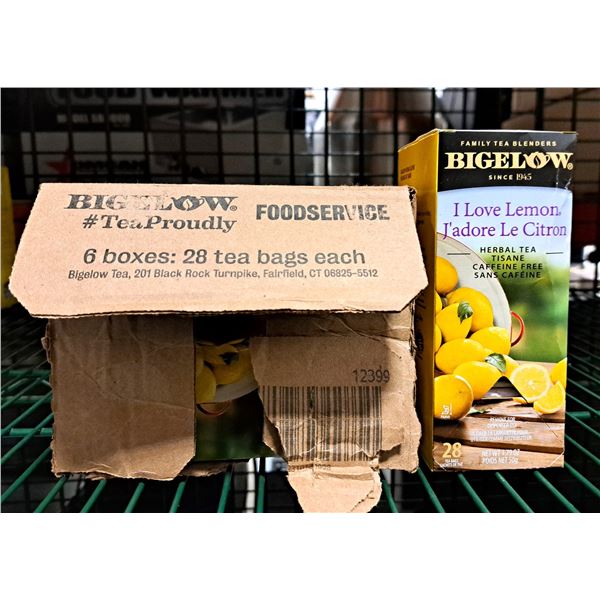 Bigelow I Love Lemon 28 tea bags/box - Lot of 6