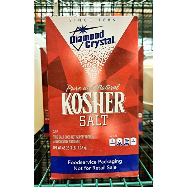 Diamond Crystal Kosher Salt 1.36kg - Lot of 4
