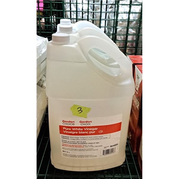 Gordon Choice Pure White Vinegar 5L - Lot of 3