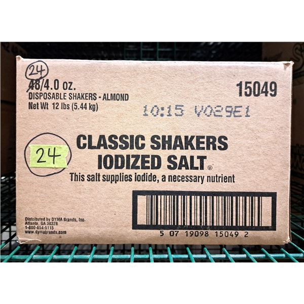 Classic Shaker Iodized Salt 4oz - Lot of 24