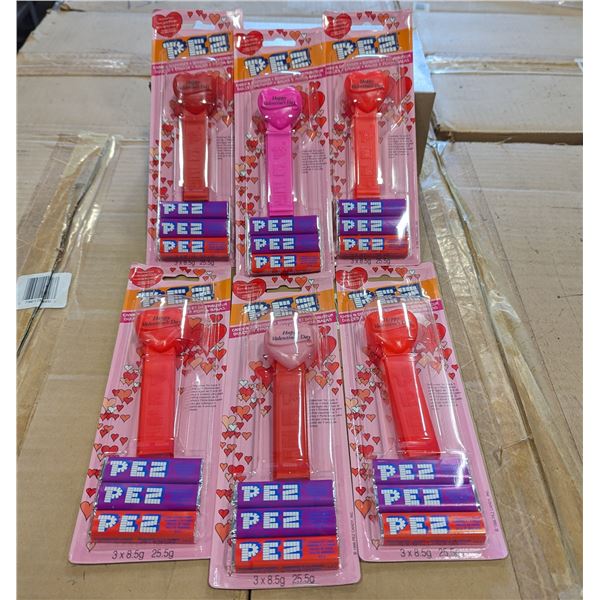 Collectible Valentine Pez Dispensers - Lot of 432 (6 Cases)