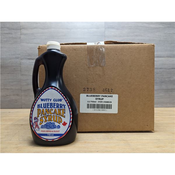 Nutty Club Blueberry Syrup, 750ml - Lot of 12 (1 Case)