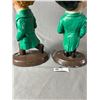 Image 3 : Harpo Marx and Groucho Marx Very Heavy Chalkware Statues 17" Tall