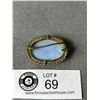 Image 2 : Antique Brooch w/ Blue Stone, Original Patina