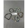 Image 1 : 5 Misc Gem Stones + Pearls Bracelets