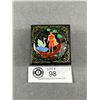 Image 1 : Vintage Hand Painted Russian Jewelery or Trinket Box Signed