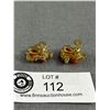 Image 2 : A Pair of Coral Look "Coro" Signed Earrings 1940-50s