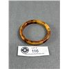 Image 2 : Caramel/Turtoise Shell Bakelite 1930s Bangle (Nice Pc)