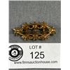 Image 2 : Vintage Black + Clear 40s Rhinestone Brooch