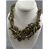 Image 2 : Stunning Statement Necklace Signed Max Mara w/ Inserts of Swarvoski Crystals