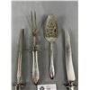 Image 2 : Vintage Community Silverplate 3 Pc Carving Set and Dessert Server