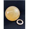 Image 2 : Larger Yellow Honey Calcite Sphere. MSRP $850.00