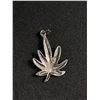 Image 2 : Cannabis Leaf Sterling Pendant