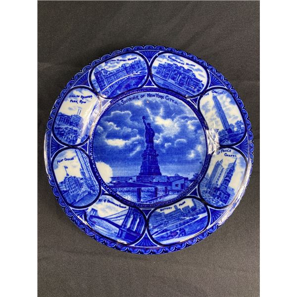 A Very Scarce Flo-Blue  New York Plate